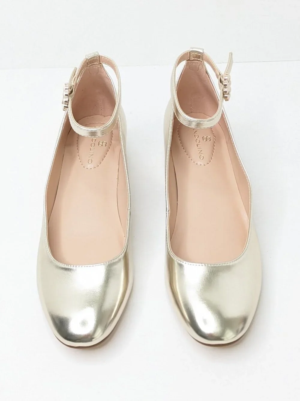 Bandolino Lexy Heeled Ankle Strap Pumps Light Natural Women's 6